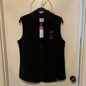 Women’s dark gray Fleece Vest by Marleylilly